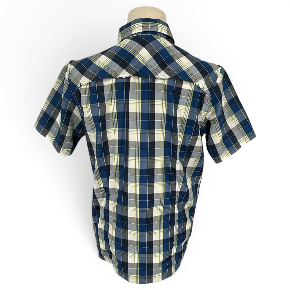 McKINLEY Mens Blue Plaid Short Sleeve Dry-Plus Hiking Button Up Shirt Size S - Picture 5 of 10